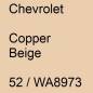 Preview: Chevrolet, Copper Beige, 52 / WA8973.